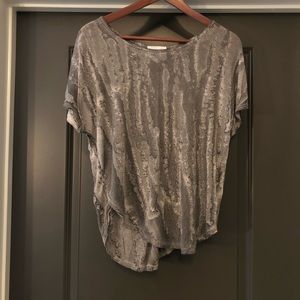 Jun Julie Womens Shirt Size S Gray